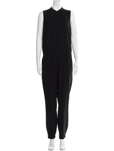 Pre-owned Vince Mock Neck Jumpsuit In Black