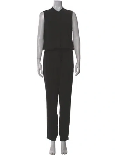 Pre-owned Vince Mock Neck Jumpsuit In Gray