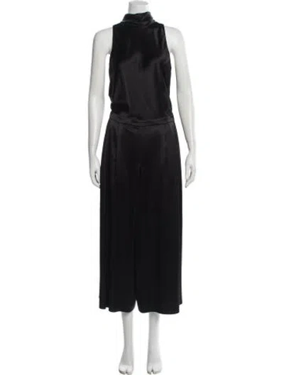 Pre-owned Vince Mock Neck Jumpsuit In Gray