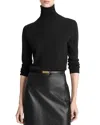 Vince Mock Neck Sweater In Black