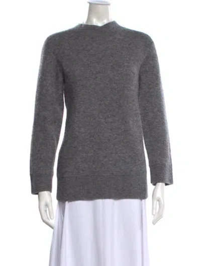 Pre-owned Vince Mock Neck Sweater In Gray