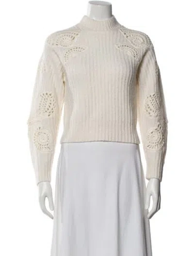 Pre-owned Vince Mock Neck Sweater In Multi
