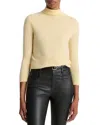 Vince Three-quarter Sleeve Turtleneck Sweater In Neutral