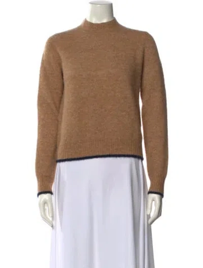 Pre-owned Vince Mock Neck Sweater In Neutral