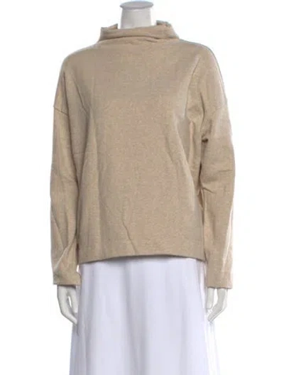 Pre-owned Vince Mock Neck Sweater In Neutral