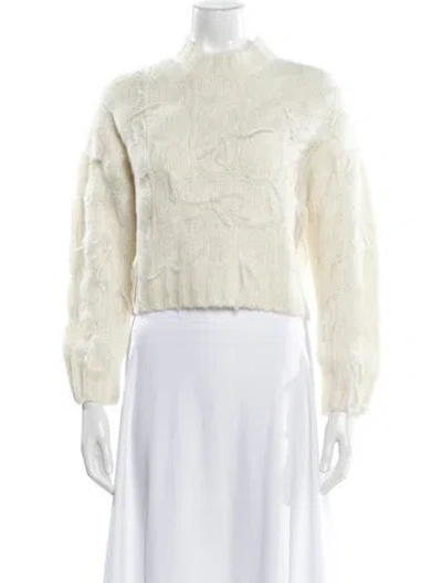 Pre-owned Vince Mock Neck Sweater In Neutral