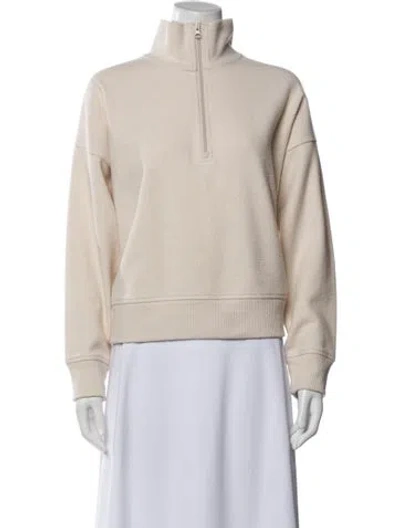 Pre-owned Vince Mock Neck Sweater In Neutral