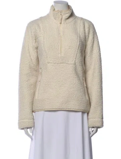 Pre-owned Vince Mock Neck Sweater In Neutral