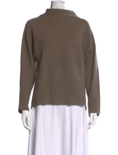 Pre-owned Vince Mock Neck Sweater In Neutral