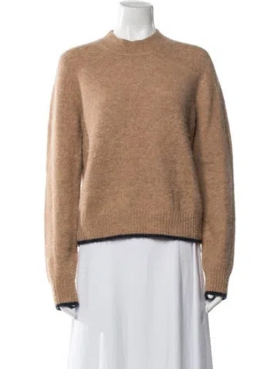 Pre-owned Vince Mock Neck Sweater In Neutral