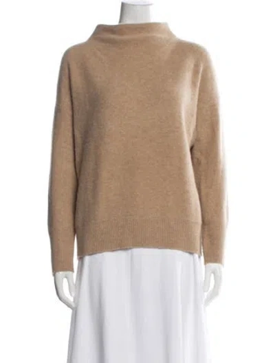 Pre-owned Vince Mock Neck Sweater In Neutrals