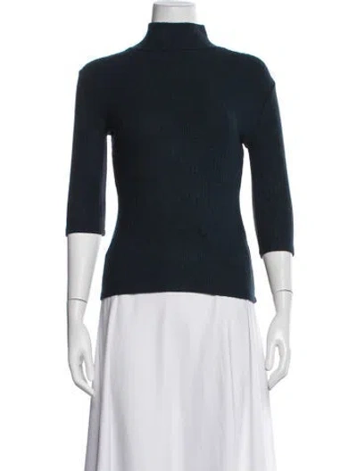 Pre-owned Vince Mock Neck Sweater W/ Tags In Gray