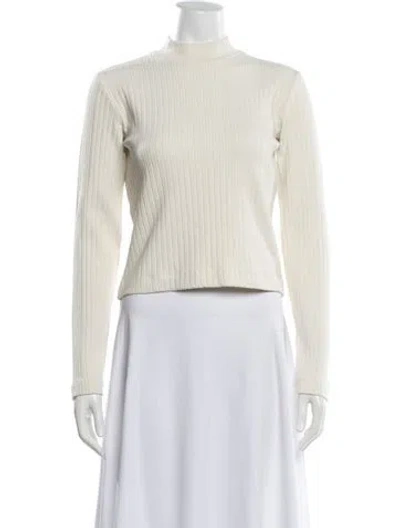 Pre-owned Vince Mock Neck Sweater W/ Tags In Neutrals