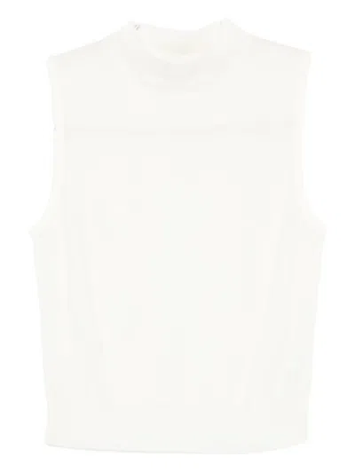 Vince Mock-neck Top In White