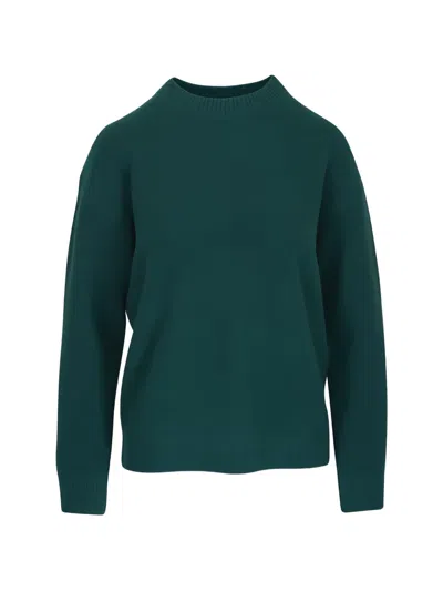 Vince Mock-neck Sweater In Green