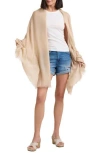 Vince Modal & Cashmere Scarf In Oat Sand