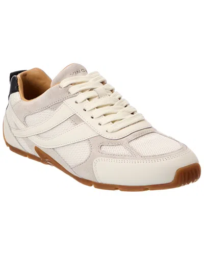 Vince Mojave Mesh-b Suede Sneaker In White