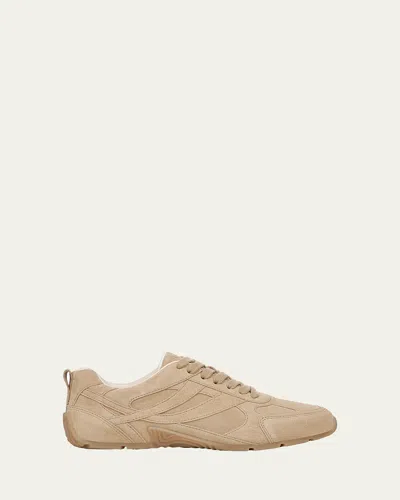 Vince Mojave Suede Retro Sneakers In Sand Trail Beige Suede