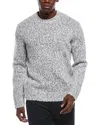 Vince Mottled Marl Wool-blend Crewneck Sweater In Gray