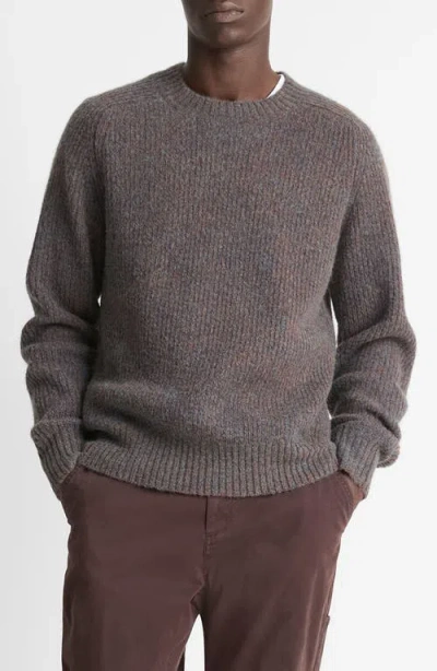 Vince Mouline Crewneck Sweater In Heather Deep Sea