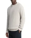 Vince Mouline Thermal Pima Cotton Hoodie In Gray