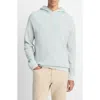 Vince Mouline Thermal Pima Cotton Hoodie In Blue