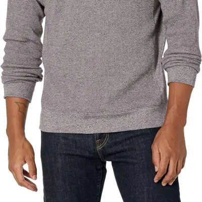 Vince Mouline Thermal P/o Hoodie In Gray