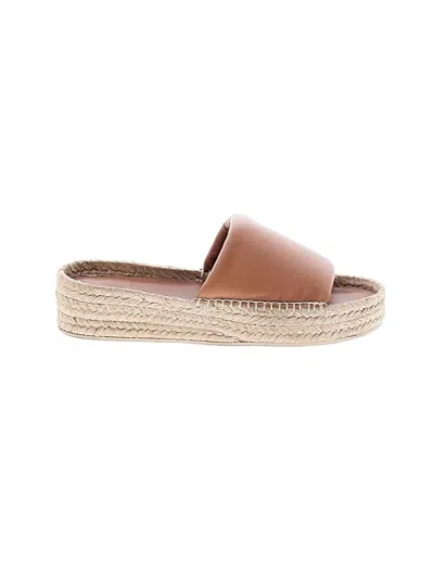 Pre-owned Vince Mule/clog In Tan