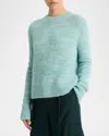 Vince Marl Alpaca Blend Crewneck Sweater In Wave Gem Marl
