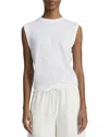 Vince Pima Cotton Muscle Tee In White