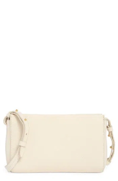 Vince Myrna Top Zip Crossbody Bag In White