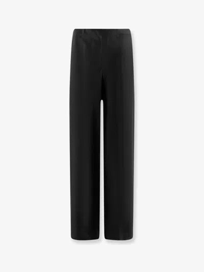 Vince Naia™ Acetate And Polyester Trousers In Black