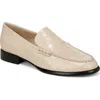 Vince Naomi Croco Embossed Loafers In Birch Sand