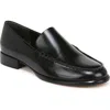 Vince Naomi Sleek Leather Loafers In Black