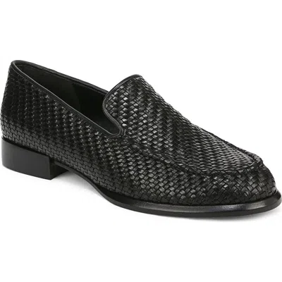 Vince Naomi Woven Loafer In Black