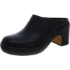 Shop Vince Navina Clog Womens Leather Slip On Clogs In Black