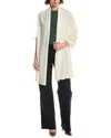 Vince New Boiled Cashmere Knit Blanket Wrap In White