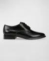 Vince Niko Calf Leather Derby Shoes In Black Leather