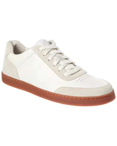 Vince Noel Leather Sneaker In Chalk White