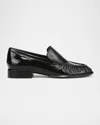 Vince Nora Patent Leather Loafers In Black