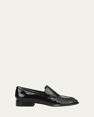 Vince Nora Patent Leather Loafers In Black
