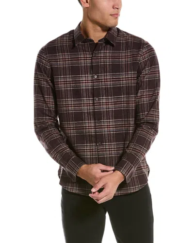 Vince Norden Plaid Shirt In Red