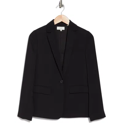 Vince Notch Lapel Blazer In Black