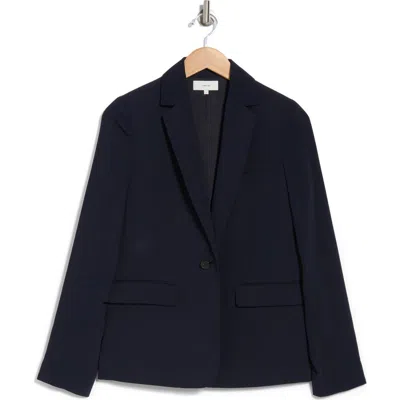 Vince Notch Lapel Blazer In Coastal