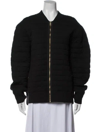 Pre-owned Vince Nylon Bomber Jacket In Black