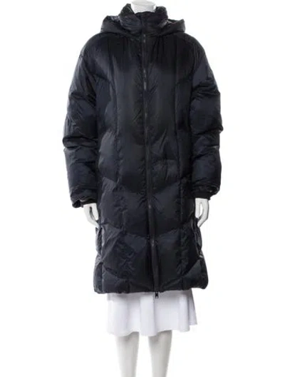 Pre-owned Vince Nylon Down Coat In Blue