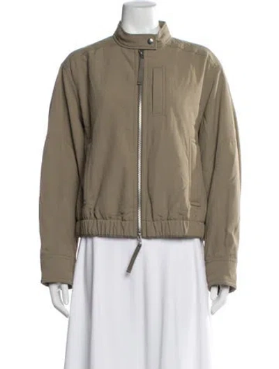 Pre-owned Vince Nylon Jacket In Green