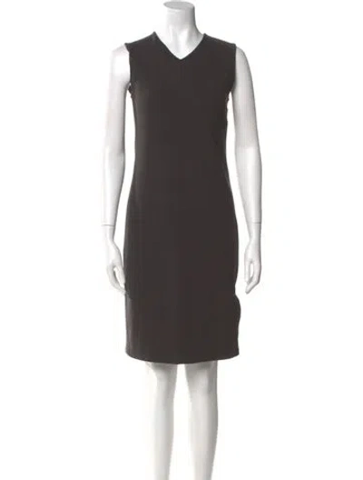Pre-owned Vince Nylon Knee-length Dress In Gray