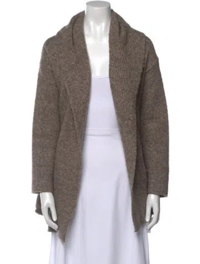 Pre-owned Vince Nylon Open Front Sweater In Neutral