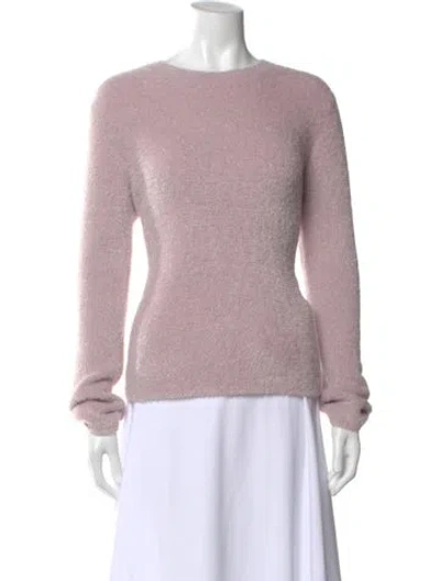 Pre-owned Vince Nylon Scoop Neck Sweater In Pink
